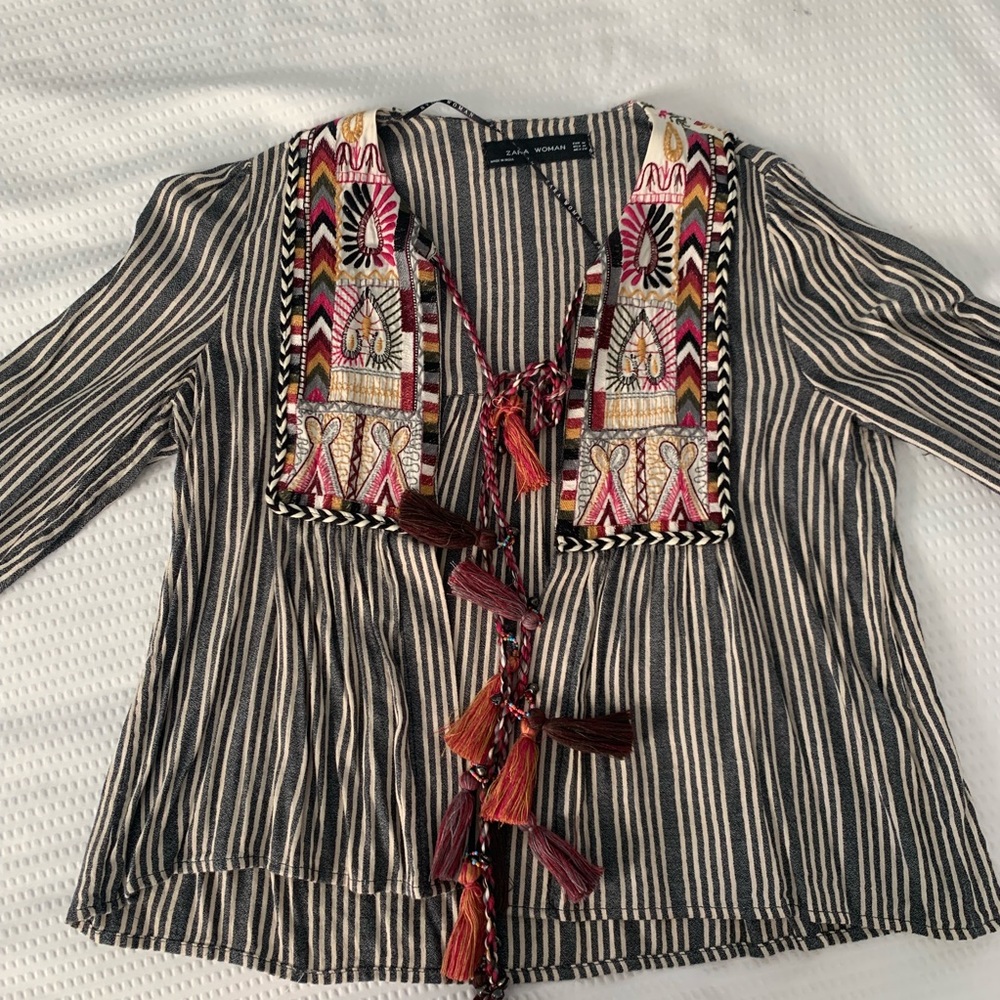 zara long sleeve top